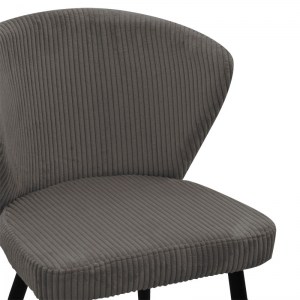 pak-264-000005-4 ΚΑΡΕΚΛΑ MATTIA PAKOWORLD ΑΝΘΡΑΚΙ ΥΦΑΣΜΑ-ΠΟΔΙ ΜΑΥΡΟ ΜΕΤΑΛΛΟ 55X53X80ΕΚ