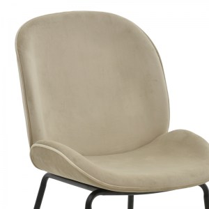 pak-264-000022-5 ΚΑΡΕΚΛΑ ADELAIDE PAKOWORLD ΜΠΕΖ ΒΕΛΟΥΔΟ-ΠΟΔΙ ΜΕΤΑΛΛΟ ΜΑΥΡΟ 47X64X88ΕΚ