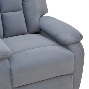 pak-269-000012-6 ΠΟΛΥΘΡΟΝΑ RELAX ΜΕ ΜΗΧΑΝΙΣΜΟ MASSAGE TERPSI PAKOWORLD ΓΚΡΙ ΒΕΛΟΥΔΟ 80X94X100ΕΚ