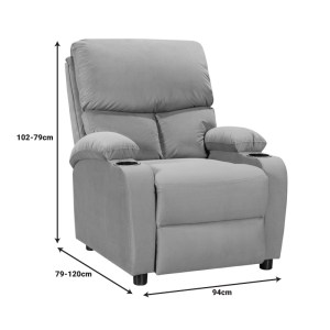 pak-269-000015-5 ΠΟΛΥΘΡΟΝΑ RELAX ΜΕ ΠΟΤΗΡΟΘΗΚΗ GARTIA PAKOWORLD ΒΕΛΟΥΔΟ ΣΕ ΑΠΟΧΡΩΣΗ ΣΑΠΙΟ ΜΗΛΟ 79X94X102ΕΚ