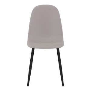 pak-270-000037-3 ΚΑΡΕΚΛΑ BELLA PAKOWORLD ΥΦΑΣΜΑ ΣΕ ΓΚΡΙ ΜΕ ΠΟΔΙ ΜΑΥΡΟ ΜΕΤΑΛΛΟ 43.5X52X89ΕΚ