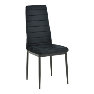 pak-270-000047 ΚΑΡΕΚΛΑ PARKER PAKOWORLD ΒΕΛΟΥΔΟ ΣΕ ΜΑΥΡΗ ΑΠΟΧΡΩΣΗ ΜΕ ΜΑΥΡΑ ΜΕΤΑΛΛΙΚΑ ΠΟΔΙΑ 39.5X48X95ΕΚ
