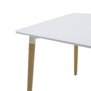 pak-271-000009-2 ΤΡΑΠΕΖΙ NATALI PAKOWORLD MDF ΛΕΥΚΟ-ΠΟΔΙΑ ΦΥΣΙΚΟ 80X80X76ΕΚ
