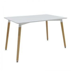 pak-271-000011 ΤΡΑΠΕΖΙ NATALI PAKOWORLD MDF ΛΕΥΚΟ-ΠΟΔΙΑ ΦΥΣΙΚΟ 120X80X76ΕΚ