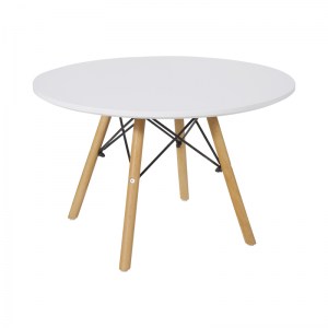 pak-271-000020 ΤΡΑΠΕΖΙ JULITA ΠΑΙΔΙΚΟ PAKOWORLD ΛΕΥΚΟ MDF ΚΑΙ ΞΥΛΟ ΟΞΙΑΣ ΣΕ ΦΥΣΙΚΗ ΑΠΟΧΡΩΣΗ Φ60X51ΕΚ