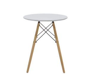 pak-271-000022-1 ΤΡΑΠΕΖΙ JULITA PAKOWORLD MDF ΛΕΥΚΟ ΚΑΙ ΞΥΛΟ ΟΞΙΑΣ ΣΕ ΦΥΣΙΚΗ ΑΠΟΧΡΩΣΗ Φ60X73ΕΚ