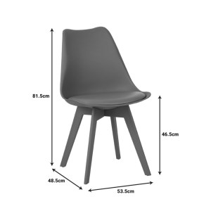 pak-271-000037-5 ΚΑΡΕΚΛΑ GASTON I PAKOWORLD PP-PU ΣΕ ΛΕΥΚΗ ΑΠΟΧΡΩΣΗ 53.5X48.5X81,5ΕΚ