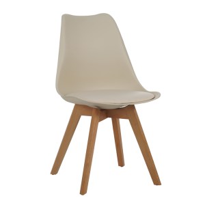 pak-271-000041 ΚΑΡΕΚΛΑ GASTON PAKOWORLD PP-PU ΣΕ CAPPUCCINO ΑΠΟΧΡΩΣΗ ΜΕ ΞΥΛΙΝΟ ΠΟΔΙ ΣΕ ΦΥΣΙΚΗ ΑΠΟΧΡΩΣΗ 48.5X53.5X83ΕΚ