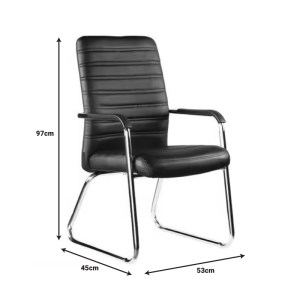 pak-274-000013-2 ΚΑΡΕΚΛΑ ΕΠΙΣΚΕΠΤΗ SEFINE PAKOWORLD ΜΑΥΡΟ PU-ΠΟΔΙ ΧΡΩΜΙΟΥ 53X45X97ΕΚ