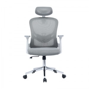 pak-275-000005-3 ΚΑΡΕΚΛΑ ΓΡΑΦΕΙΟΥ ΔΙΕΥΘΥΝΤΗ IGNATIUS PAKOWORLD MESH ΑΝΟΙΧΤΟ ΓΚΡΙ