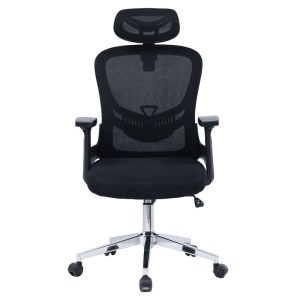pak-275-000006-3 ΚΑΡΕΚΛΑ ΓΡΑΦΕΙΟΥ ΔΙΕΥΘΥΝΤΗ IGNATIUS PAKOWORLD MESH ΜΑΥΡΟ