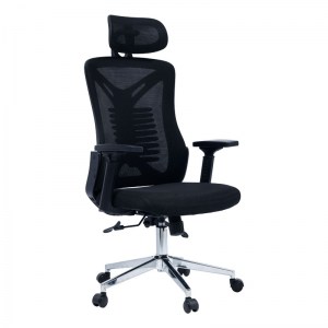 pak-275-000011 ΚΑΡΕΚΛΑ ΓΡΑΦΕΙΟΥ ΔΙΕΥΘΥΝΤΗ ANDREW PAKOWORLD MESH ΜΑΥΡΟ