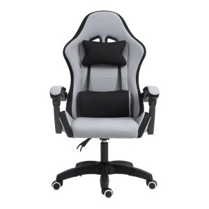 pak-275-000015-4 ΚΑΡΕΚΛΑ ΓΡΑΦΕΙΟΥ GAMING GLINE PAKOWORLD ΜΑΥΡΟ-ΓΚΡΙ ΥΦΑΣΜΑ ΜΑΥΡΟ PP 60X59X118ΕΚ