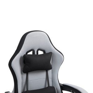 pak-275-000015-6 ΚΑΡΕΚΛΑ ΓΡΑΦΕΙΟΥ GAMING GLINE PAKOWORLD ΜΑΥΡΟ-ΓΚΡΙ ΥΦΑΣΜΑ ΜΑΥΡΟ PP 60X59X118ΕΚ
