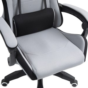 pak-275-000015-8 ΚΑΡΕΚΛΑ ΓΡΑΦΕΙΟΥ GAMING GLINE PAKOWORLD ΜΑΥΡΟ-ΓΚΡΙ ΥΦΑΣΜΑ ΜΑΥΡΟ PP 60X59X118ΕΚ