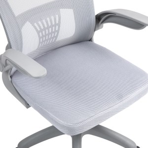 pak-275-000017-8 ΚΑΡΕΚΛΑ ΓΡΑΦΕΙΟΥ ΕΡΓΑΣΙΑΣ ANNALISE PAKOWORLD MESH ΓΚΡΙ 57X53X100ΕΚ