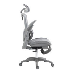 pak-275-000018-3 ΚΑΡΕΚΛΑ ΓΡΑΦΕΙΟΥ ΕΡΓΑΣΙΑΣ ZENYK PAKOWORLD MESH ΣΕ ΑΣΠΡΟΜΑΥΡΗ ΑΠΟΧΡΩΣΗ 63X70X126ΕΚ