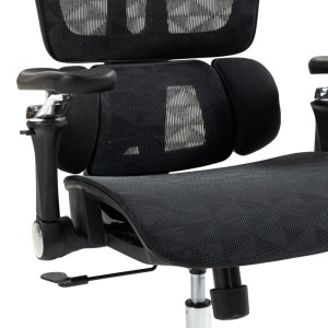 pak-275-000022-8 ΚΑΡΕΚΛΑ ΓΡΑΦΕΙΟΥ ΕΡΓΑΣΙΑΣ JEFFER PAKOWORLD MESH ΣΕ ΜΑΥΡΗ ΑΠΟΧΡΩΣΗ 67X62X115-125ΕΚ