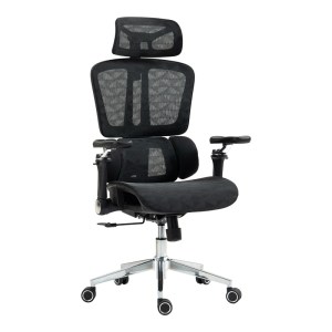 pak-275-000022 ΚΑΡΕΚΛΑ ΓΡΑΦΕΙΟΥ ΕΡΓΑΣΙΑΣ JEFFER PAKOWORLD MESH ΣΕ ΜΑΥΡΗ ΑΠΟΧΡΩΣΗ 67X62X115-125ΕΚ