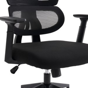 pak-275-000023-6 ΚΑΡΕΚΛΑ ΓΡΑΦΕΙΟΥ ΔΙΕΥΘΥΝΤΗ CADREY PAKOWORLD MESH ΜΑΥΡΟ 67X64X120-128ΕΚ