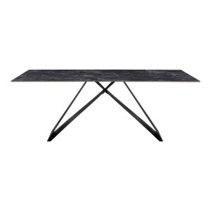 pak-278-000022-1 ΤΡΑΠΕΖΙ MEJA PAKOWORD SINTERED STONE ΜΑΥΡΟ ΜΕ ΜΕΤΑΛΛΙΚΑ ΠΟΔΙΑ ΣΕ ΜΑΥΡΗ ΑΠΟΧΡΩΣΗ 200X100X76ΕΚ