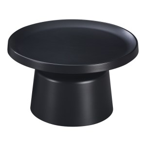 pak-278-000028-1 ΤΡΑΠΕΖΙ ΣΑΛΟΝΙΟΥ GINOZE INART ΜΕΤΑΛΛΟ ΣΕ ΜΑΥΡΗ ΑΠΟΧΡΩΣΗ Φ70X38ΕΚ