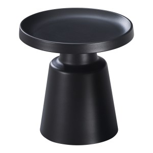 pak-278-000029-1 ΒΟΗΘΗΤΙΚΟ ΤΡΑΠΕΖΙ GINOZE INART ΜΕΤΑΛΛΟ ΣΕ ΜΑΥΡΗ ΑΠΟΧΡΩΣΗ Φ50X48.5ΕΚ