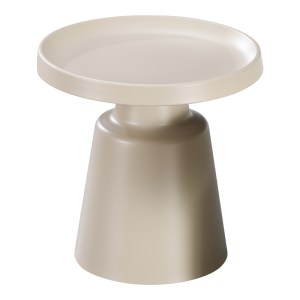 pak-278-000031-1 ΒΟΗΘΗΤΙΚΟ ΤΡΑΠΕΖΙ GINOZE INART ΜΕΤΑΛΛΟ ΣΕ CAPPUCCINO ΑΠΟΧΡΩΣΗ Φ50X48.5ΕΚ