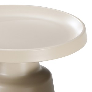 pak-278-000031-2 ΒΟΗΘΗΤΙΚΟ ΤΡΑΠΕΖΙ GINOZE INART ΜΕΤΑΛΛΟ ΣΕ CAPPUCCINO ΑΠΟΧΡΩΣΗ Φ50X48.5ΕΚ