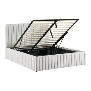 pak-279-000002-2 ΚΡΕΒΑΤΙ ΔΙΠΛΟ ZILIN PAKOWORLD ΥΦΑΣΜΑ ΓΚΡΙ 160X200ΕΚ