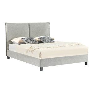pak-279-000009 ΚΡΕΒΑΤΙ ΔΙΠΛΟ MAJUS PAKOWORLD ΥΦΑΣΜΑ ΑΝΘΡΑΚΙ-BEIGE 160X200ΕΚ