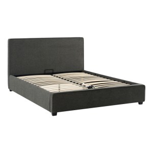 pak-279-000011-2 ΚΡΕΒΑΤΙ ΔΙΠΛΟ BEDKA PAKOWORLD ΥΦΑΣΜΑ ΑΝΘΡΑΚΙ 160X200ΕΚ