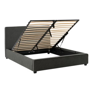 pak-279-000011-3 ΚΡΕΒΑΤΙ ΔΙΠΛΟ BEDKA PAKOWORLD ΥΦΑΣΜΑ ΑΝΘΡΑΚΙ 160X200ΕΚ