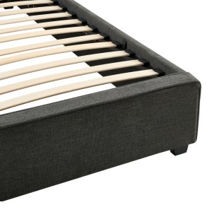 pak-279-000011-6 ΚΡΕΒΑΤΙ ΔΙΠΛΟ BEDKA PAKOWORLD ΥΦΑΣΜΑ ΑΝΘΡΑΚΙ 160X200ΕΚ