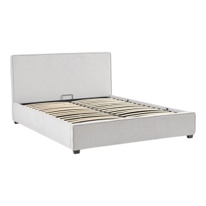 pak-279-000012-2 ΚΡΕΒΑΤΙ ΔΙΠΛΟ BEDKA PAKOWORLD ΥΦΑΣΜΑ ΓΚΡΙ 160X200ΕΚ