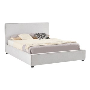 pak-279-000012 ΚΡΕΒΑΤΙ ΔΙΠΛΟ BEDKA PAKOWORLD ΥΦΑΣΜΑ ΓΚΡΙ 160X200ΕΚ