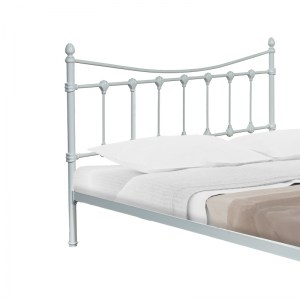 pak-285-000011-2 ΚΡΕΒΑΤΙ BEOWULF PAKOWORLD ΛΕΥΚΟ ΜΕΤΑΛΛΙΚΟ 150X200X102ΕΚ
