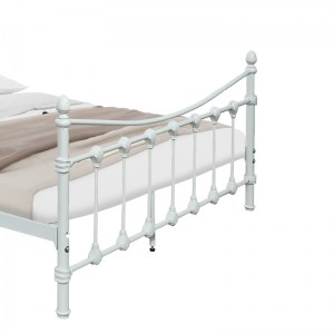 pak-285-000011-3 ΚΡΕΒΑΤΙ BEOWULF PAKOWORLD ΛΕΥΚΟ ΜΕΤΑΛΛΙΚΟ 150X200X102ΕΚ