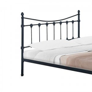 pak-285-000018-2 ΚΡΕΒΑΤΙ BEOWULF PAKOWORLD ΜΑΥΡΟ ΜΕΤΑΛΛΙΚΟ 150X200X102ΕΚ