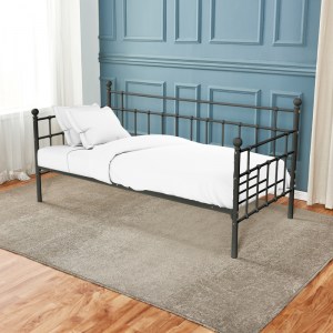 pak-285-000019-1 ΚΡΕΒΑΤΙ HAVELOCK PAKOWORLD ΜΑΥΡΟ ΜΕΤΑΛΛΙΚΟ 90X190X98ΕΚ
