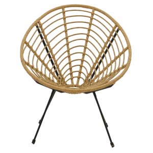 pak-286-000010-3 ΠΟΛΥΘΡΟΝΑ NAOKI PAKOWORLD PE ΦΥΣΙΚΟ-ΜΕΤΑΛΛΟ ΜΑΥΡΟ ΠΟΔΙ 78X74X87ΕΚ