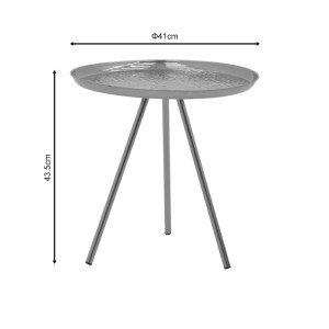 pak-287-000013-3 ΒΟΗΘΗΤΙΚΟ ΤΡΑΠΕΖΙ JACKSIE INART ΧΡΥΣΟ ΜΕΤΑΛΛΟ Φ51X54ΕΚ