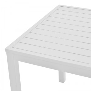 pak-288-000006-3 ΤΡΑΠΕΖΙ KLITON  PAKOWORLD ΑΛΟΥΜΙΝΙΟΥ ΛΕΥΚΟ 80X80X74ΕΚ