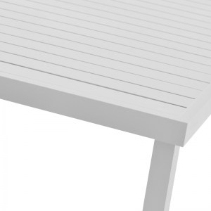 pak-288-000008-3 ΤΡΑΠΕΖΙ KLITON  PAKOWORLD ΑΛΟΥΜΙΝΙΟΥ ΛΕΥΚΟ 150X80X74ΕΚ