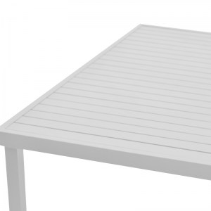 pak-288-000008-4 ΤΡΑΠΕΖΙ KLITON  PAKOWORLD ΑΛΟΥΜΙΝΙΟΥ ΛΕΥΚΟ 150X80X74ΕΚ