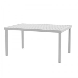 pak-288-000008 ΤΡΑΠΕΖΙ KLITON  PAKOWORLD ΑΛΟΥΜΙΝΙΟΥ ΛΕΥΚΟ 150X80X74ΕΚ