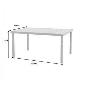 pak-288-000010-9 ΤΡΑΠΕΖΑΡΙΑ AZELIE-KLITON PAKOWORLD ΣΕΤ 7ΤΕΜ ΑΝΘΡΑΚΙ ΥΦΑΣΜΑ-ΑΝΘΡΑΚΙ ΑΛΟΥΜΙΝΙΟ 77X55X94ΕΚ