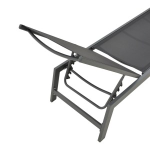 pak-288-000020-6 ΞΑΠΛΩΣΤΡΑ BOKA PAKOWORLD ΑΝΘΡΑΚΙ ΑΛΟΥΜΙΝΙΟ ΚΑΙ TEXTILENE ΣΕ ΜΑΥΡΗ ΑΠΟΧΡΩΣΗ 60X192X31ΕΚ