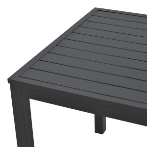 pak-288-000025-2 ΤΡΑΠΕΖΑΚΙ ΠΑΡΑΛΙΑΣ KLITON PAKOWORLD ΑΛΟΥΜΙΝΙΟ ΣΕ ΜΑΥΡΗ ΑΠΟΧΡΩΣΗ 45X45X41ΕΚ