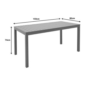 pak-288-000032-8 ΤΡΑΠΕΖΑΡΙΑ KLITON-AZELIE PAKOWORLD ΣΕΤ 5ΤΕΜ ΣΕ ΣΑΜΠΑΝΙΖΕ ΑΠΟΧΡΩΣΗ 150X80X74ΕΚ